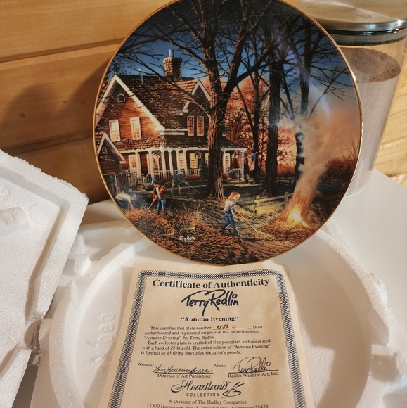 Terry Redlin Autumn Evening collector plate - Picture 2 of 5